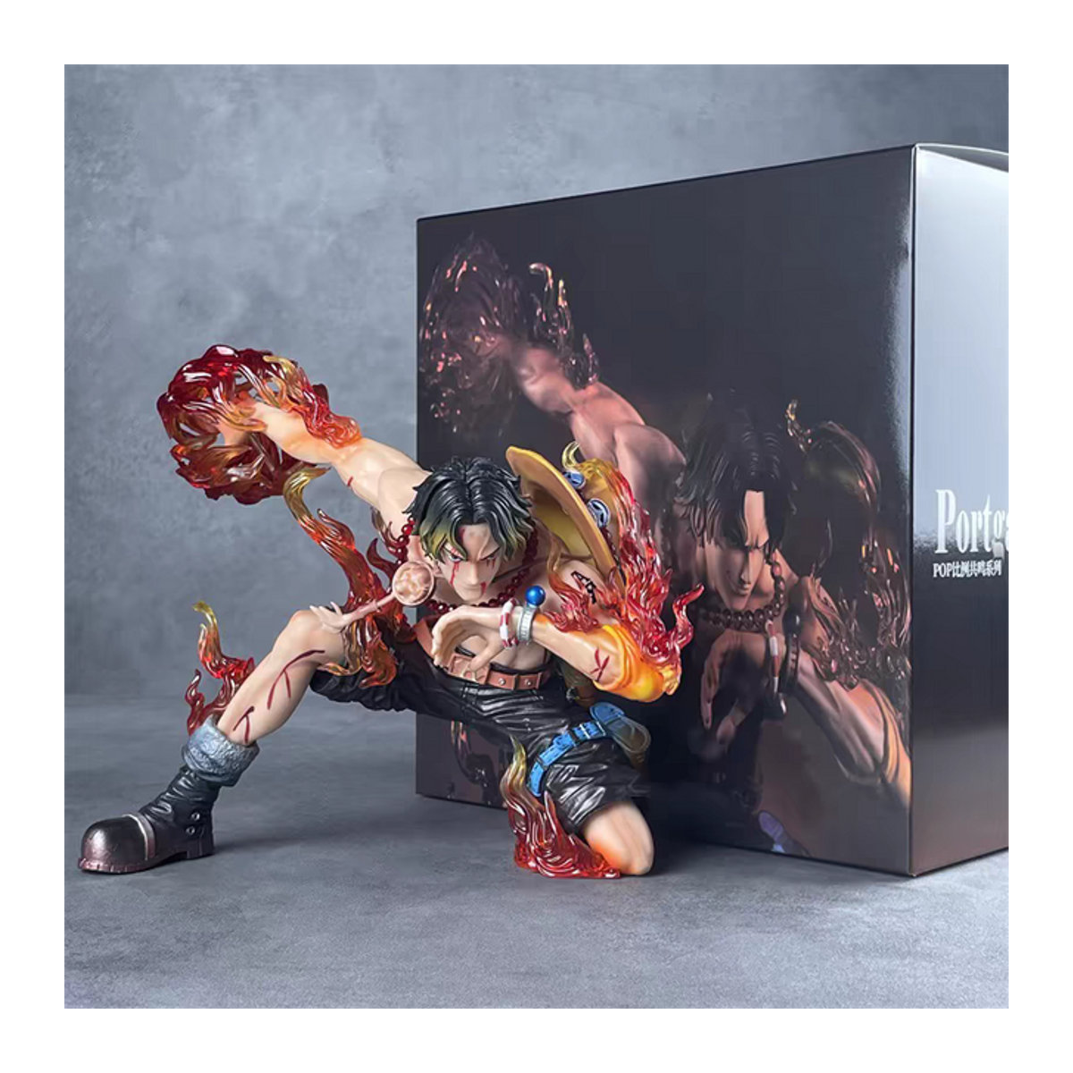 Bandai One Piece Anime Portgas D. Ace Actionfigur, mehrfarbig, Höhe: 20 cm - Bild 1
