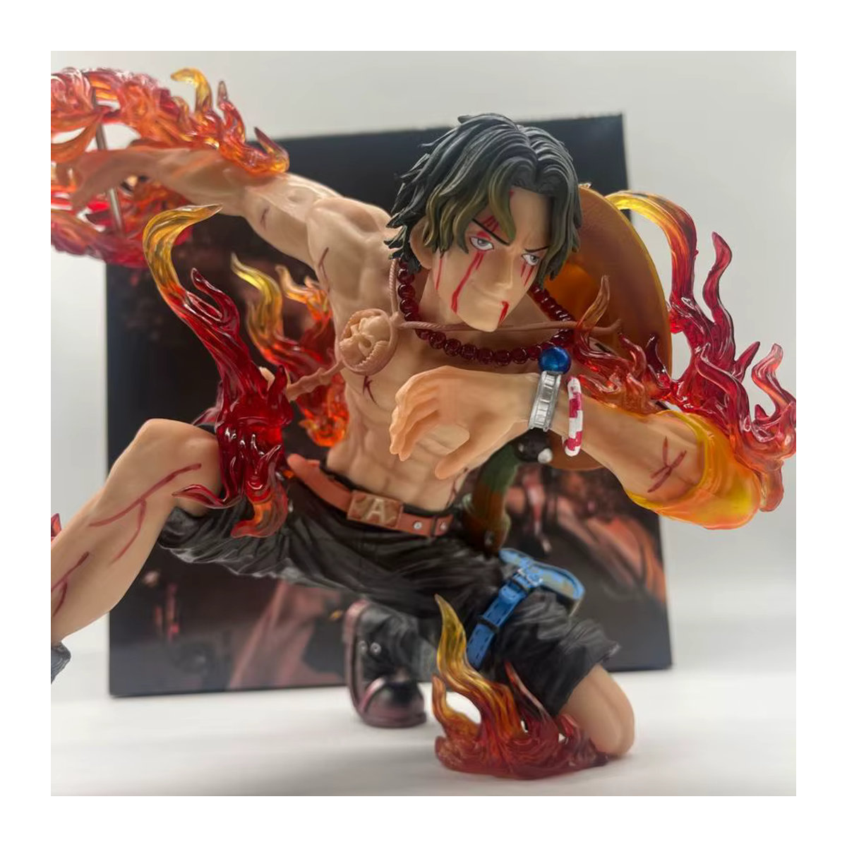 Bandai One Piece Anime Portgas D. Ace Actionfigur, mehrfarbig, Höhe: 20 cm - Bild 3