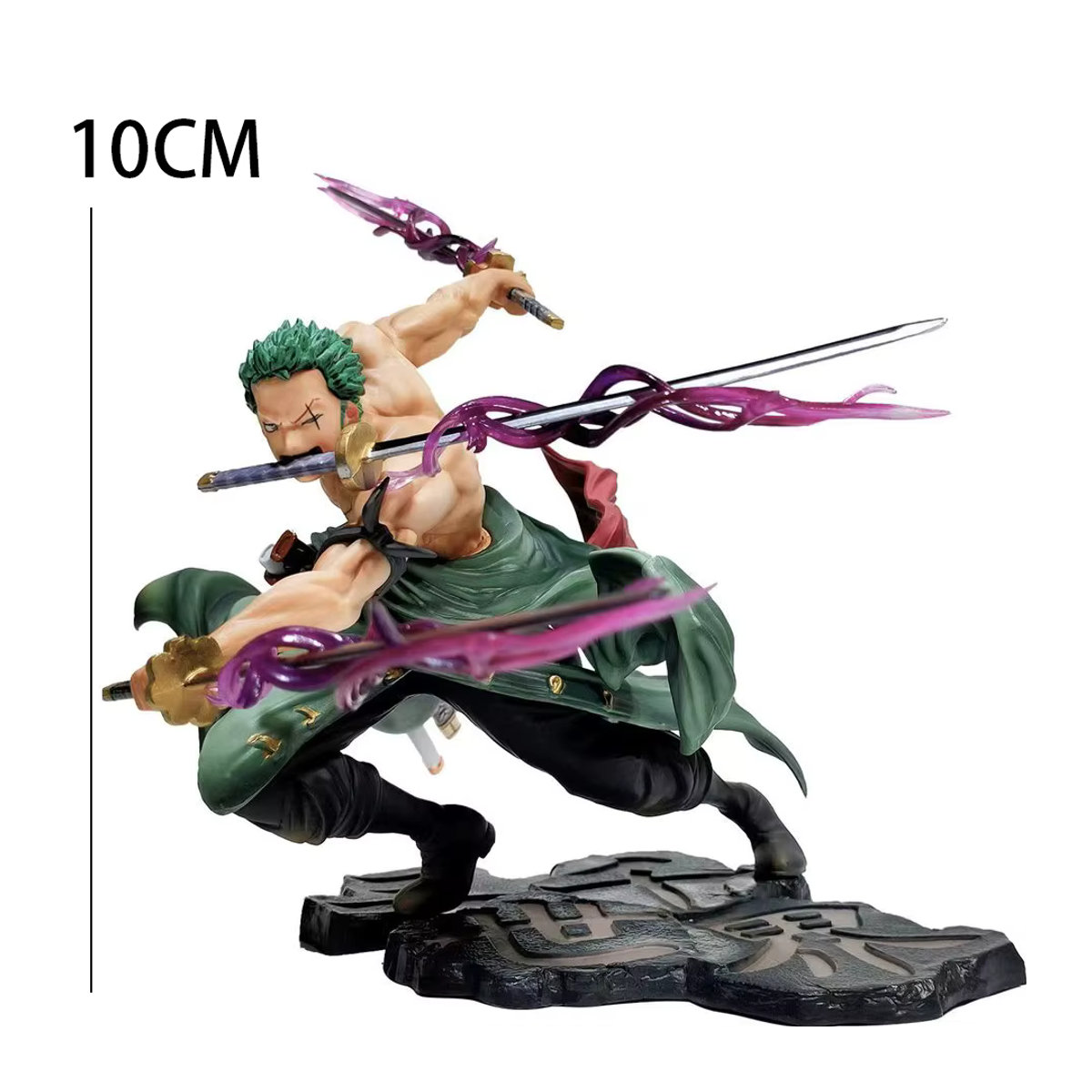 Bandai One Piece Anime Roronoa Zoro Actionfigur aus PVC, mehrfarbig, Höhe: 10 cm - Bild 5
