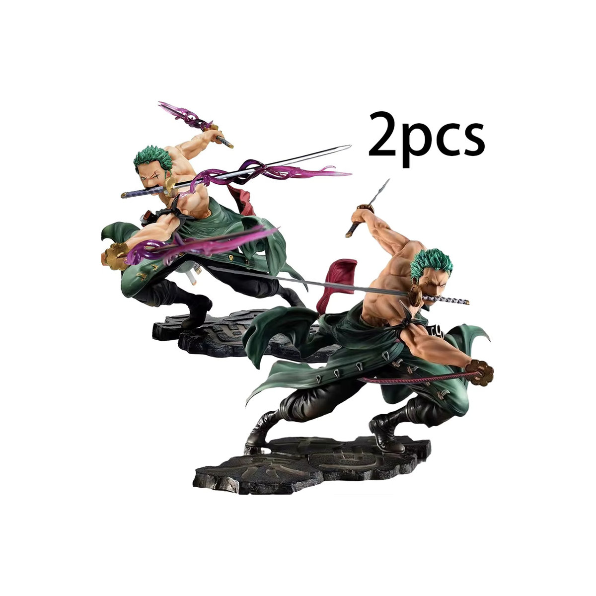 Bandai One Piece Anime Roronoa Zoro Actionfigur aus PVC, mehrfarbig, Höhe: 10 cm - Bild 6