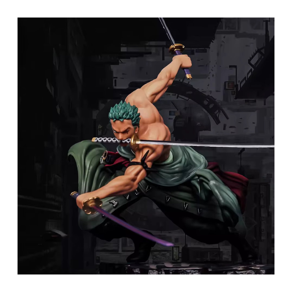 Bandai One Piece Anime Roronoa Zoro Actionfigur Drei-klinge Sa-maximum aus PVC, mehrfarbig, Höhe: 10 cm - Bild 1