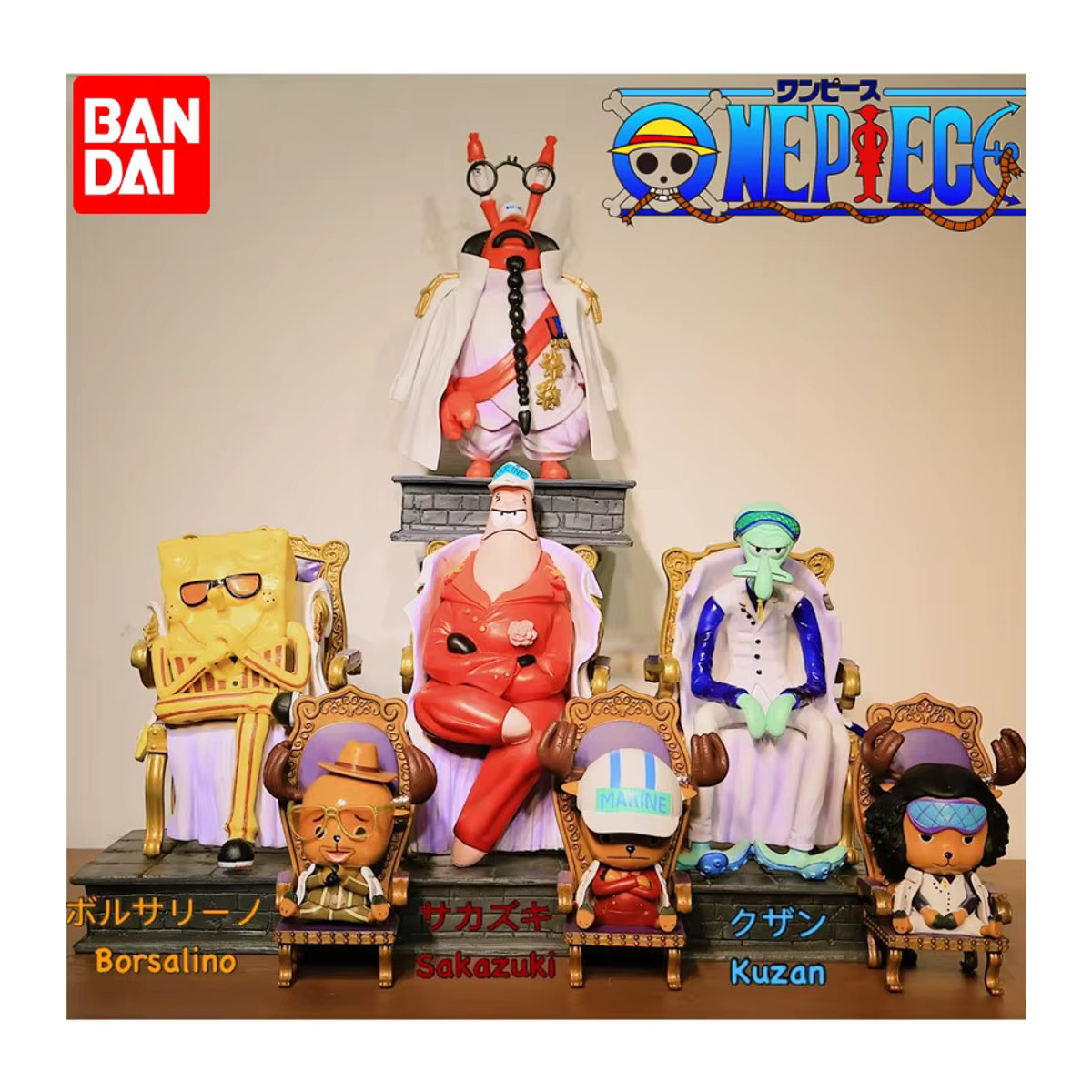 Bandai One Piece Anime Sammelfigur Marine Drei Generäle PVC Modell mehrfarbig - Bild 2