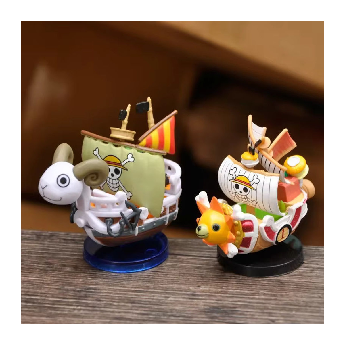 Bandai One Piece Anime Schiff Modell Thousand Sunny und Going Merry Figuren aus Kunststoff, mehrfarbig, Höhe: 7 cm - Bild 2
