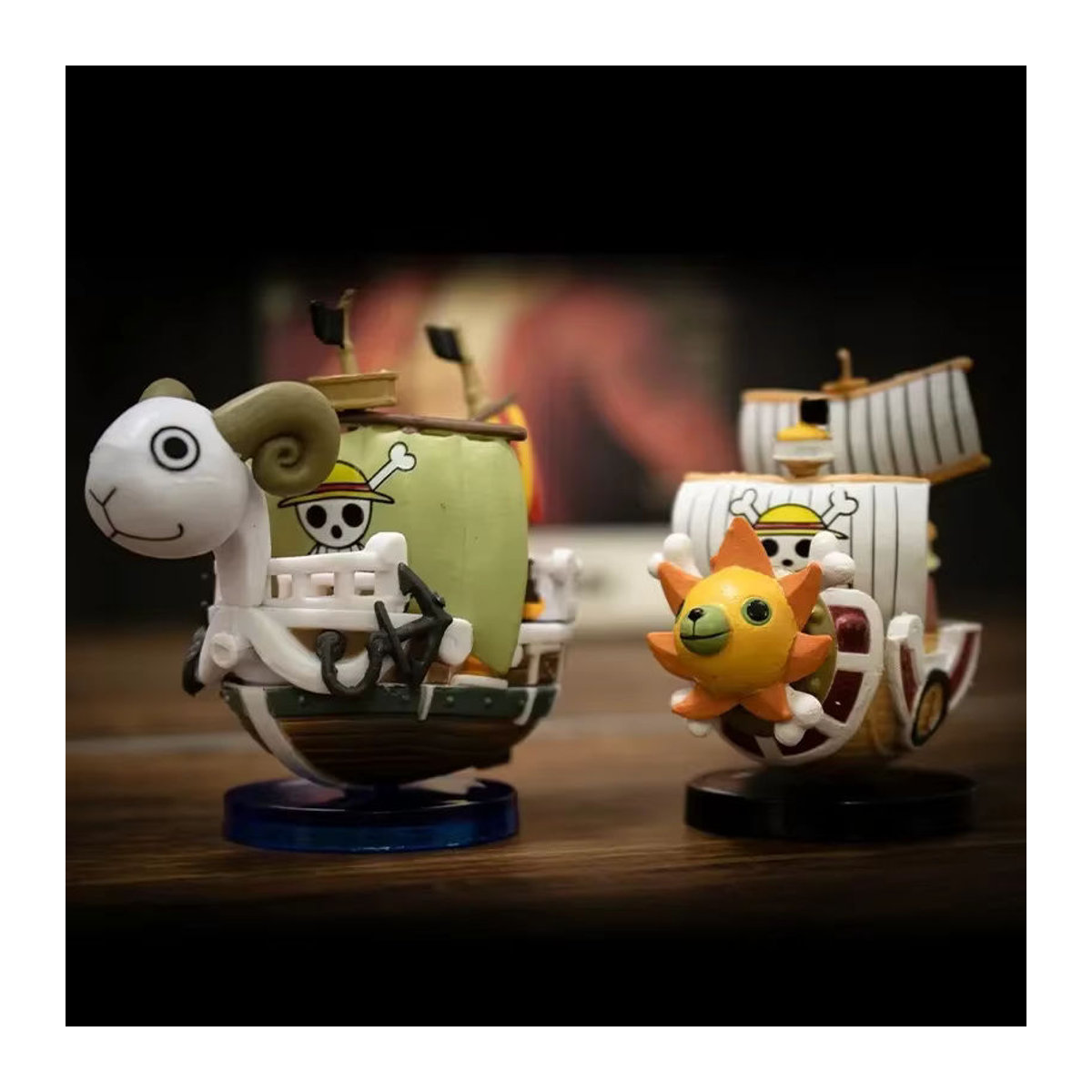 Bandai One Piece Anime Schiff Modell Thousand Sunny und Going Merry Figuren aus Kunststoff, mehrfarbig, Höhe: 7 cm - Bild 4