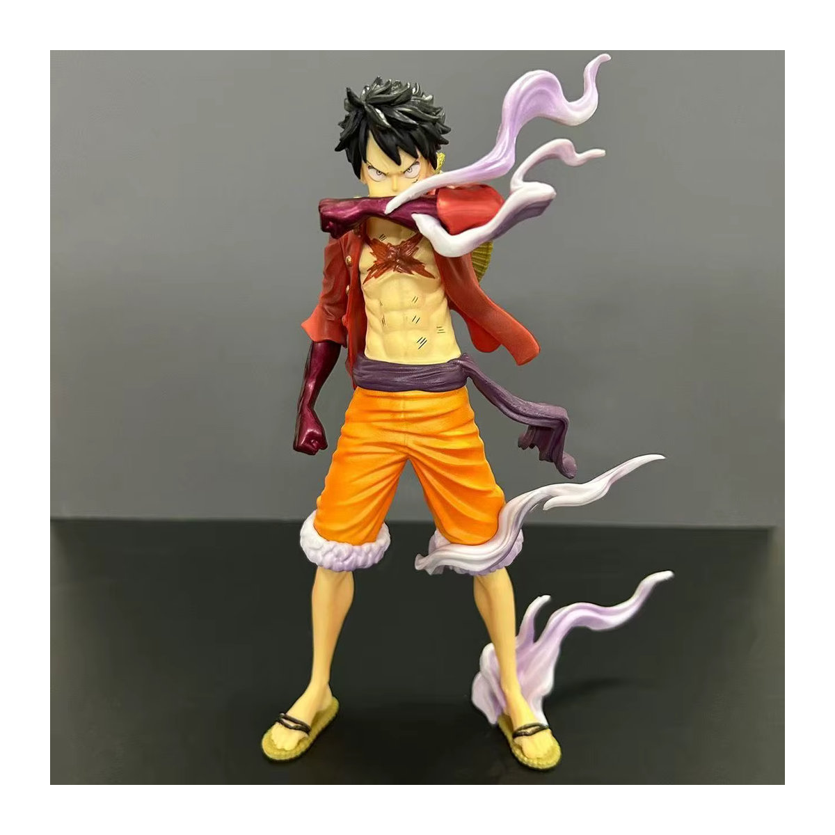 Bandai One Piece Anime Statue Luffy Second Gear stehend, PVC Sammlerfigur, mehrfarbig, Höhe: 19 cm - Bild 3