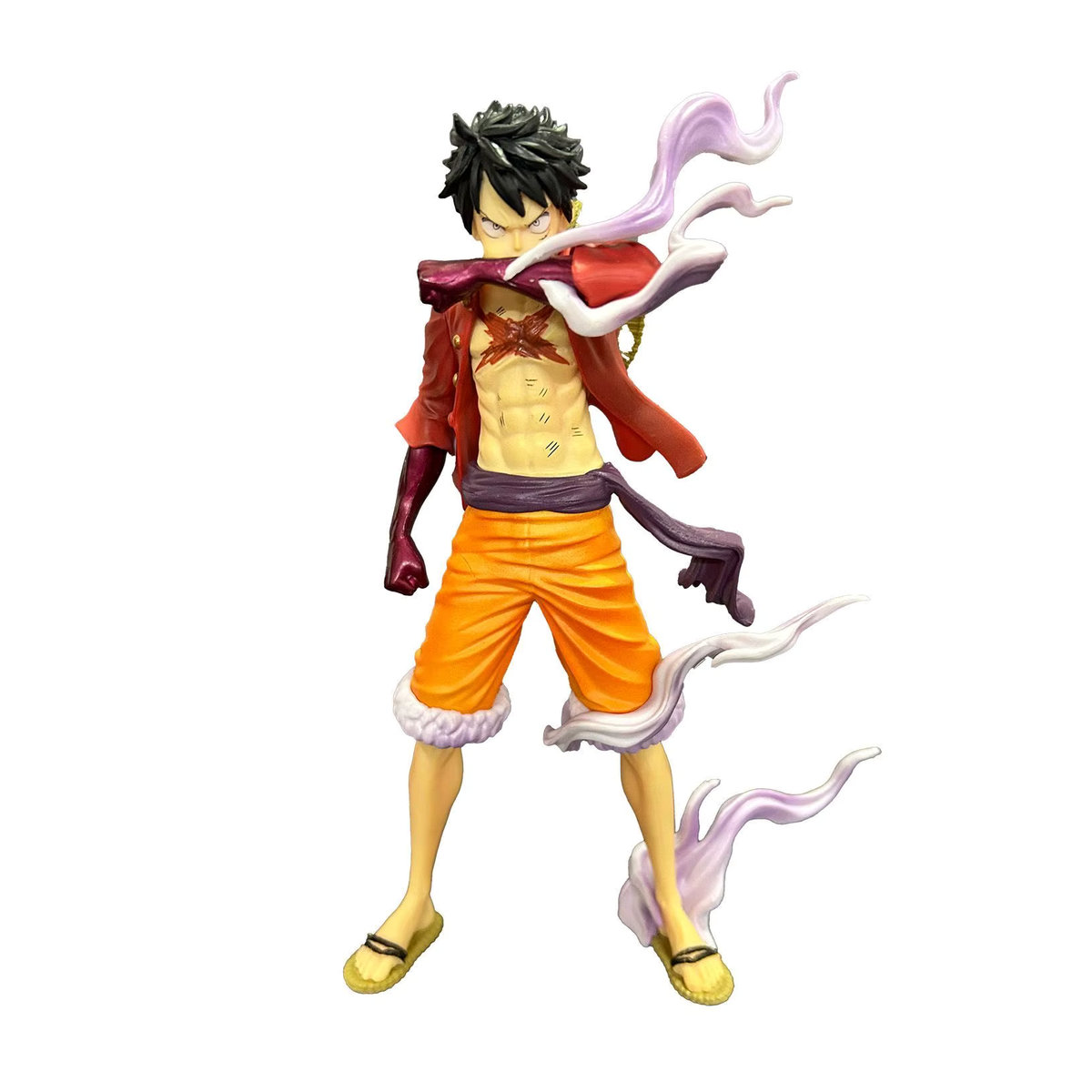 Bandai One Piece Anime Statue Luffy Second Gear stehend, PVC Sammlerfigur, mehrfarbig, Höhe: 19 cm - Bild 4
