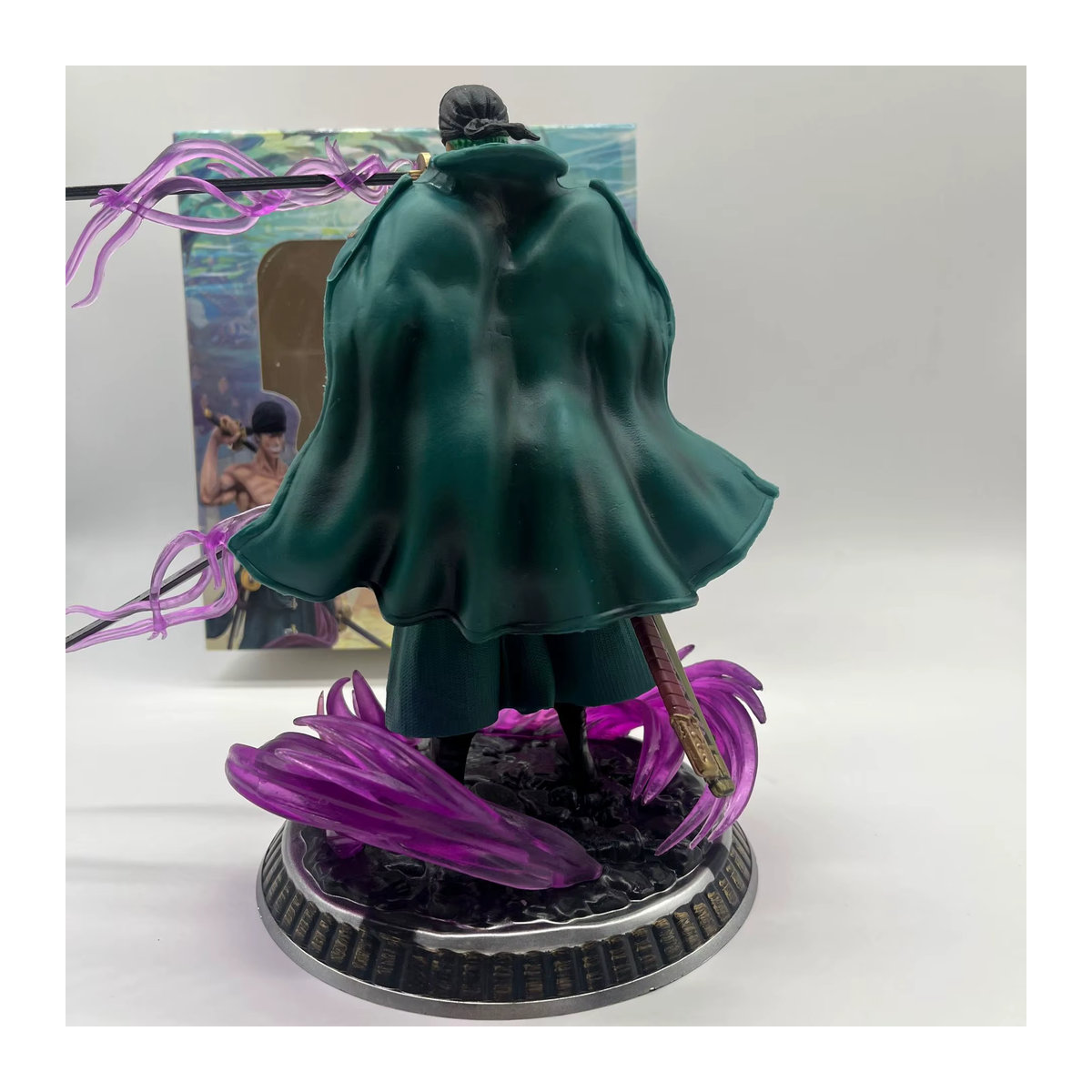 Bandai One Piece Anime Statue Roronoa Zoro Blood Bathing Version, mehrfarbig, Höhe: 21 cm - Bild 2