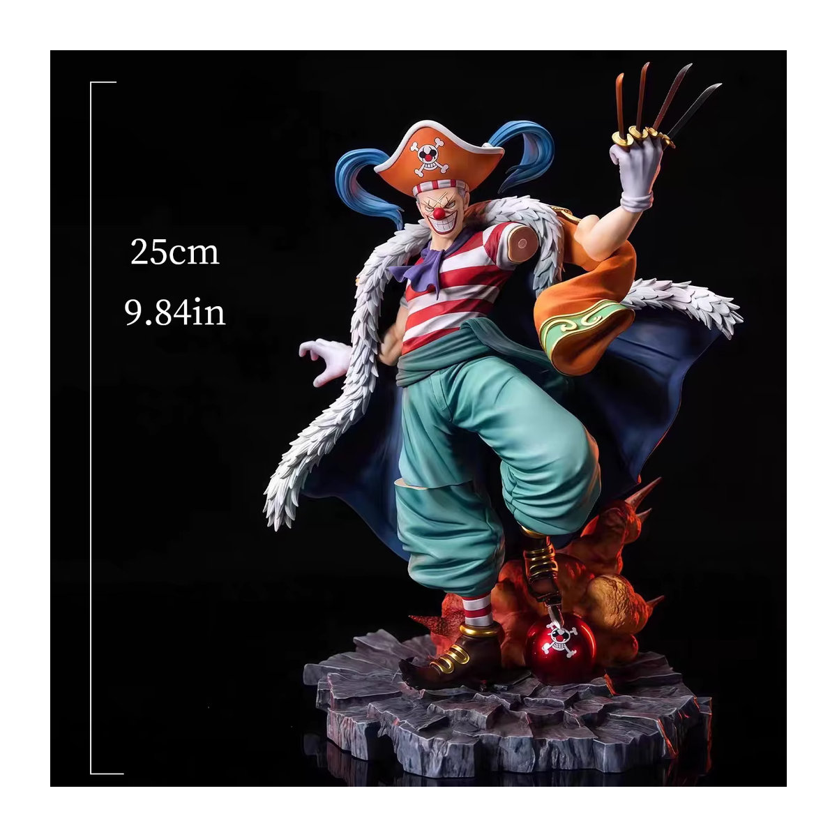 Bandai One Piece Buggy Actionfigur Mehrfarbig als Sammlerstück und Desktop-Ornament - Bild 2