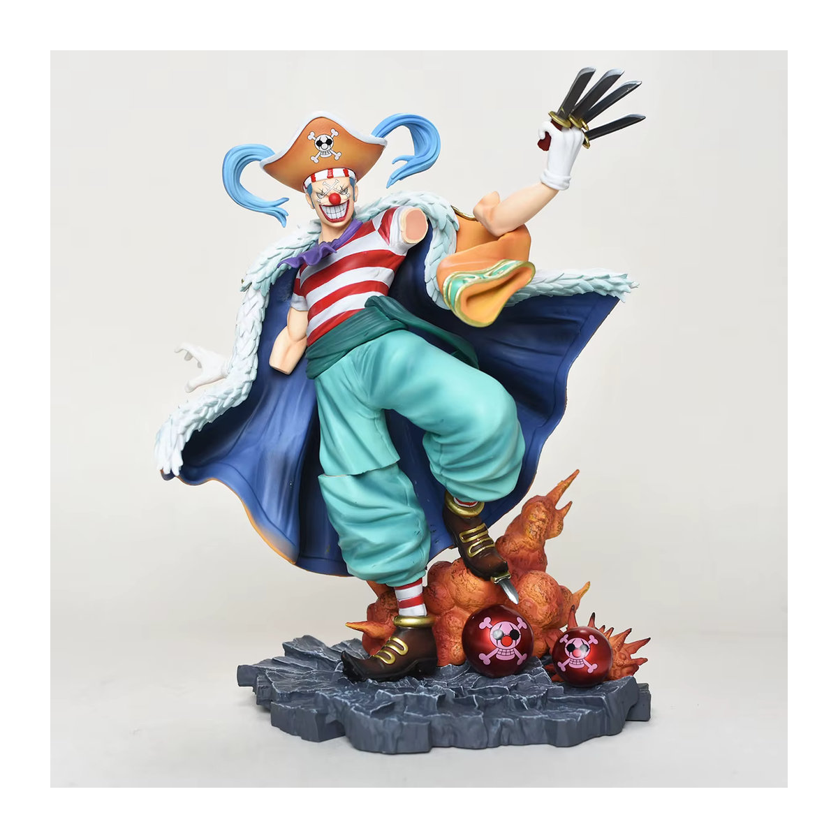 Bandai One Piece Buggy Actionfigur Mehrfarbig als Sammlerstück und Desktop-Ornament - Bild 3