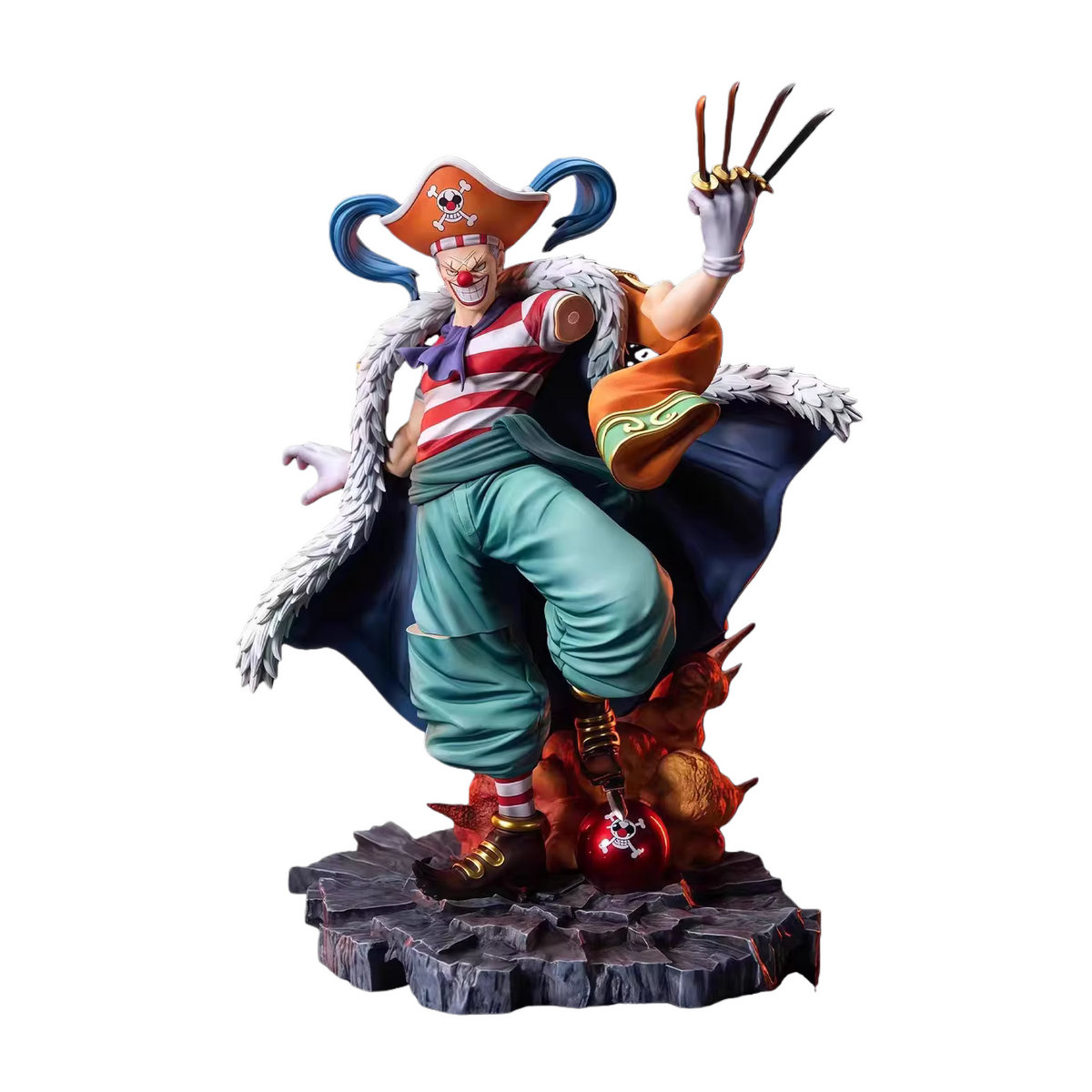 Bandai One Piece Buggy Actionfigur Mehrfarbig als Sammlerstück und Desktop-Ornament - Bild 6