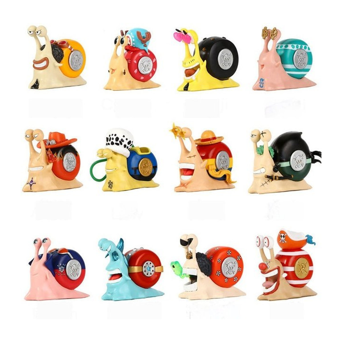 Bandai One Piece Den Den Mushi Action Figur Q-Version aus Kunststoff, mehrfarbig - Bild 1