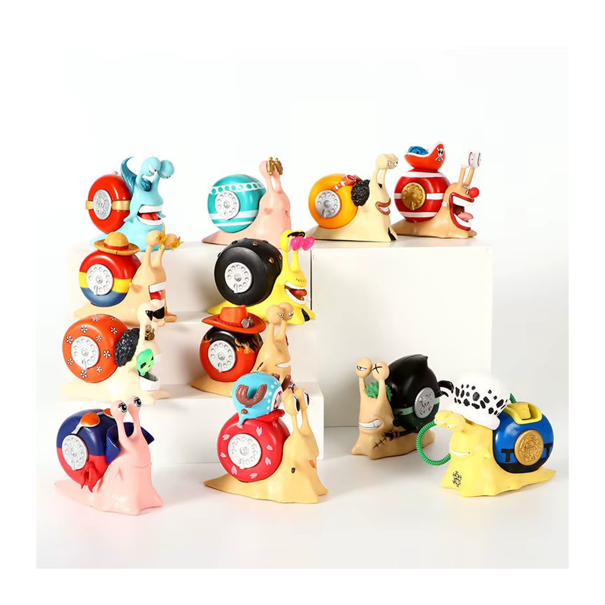 Bandai One Piece Den Den Mushi Action Figur Q-Version aus Kunststoff, mehrfarbig - Bild 2