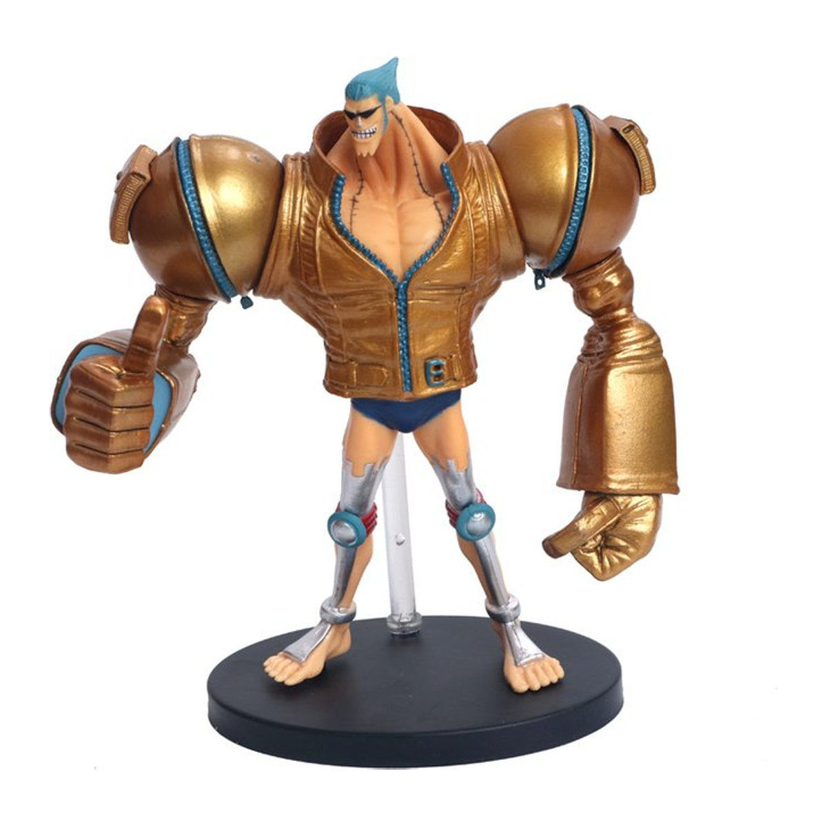 Bandai One Piece DXF The Grandline Men Film Gold Franky Actionfigur aus Kunststoff, Farbe: Gold, Höhe: 18 cm - Bild 1