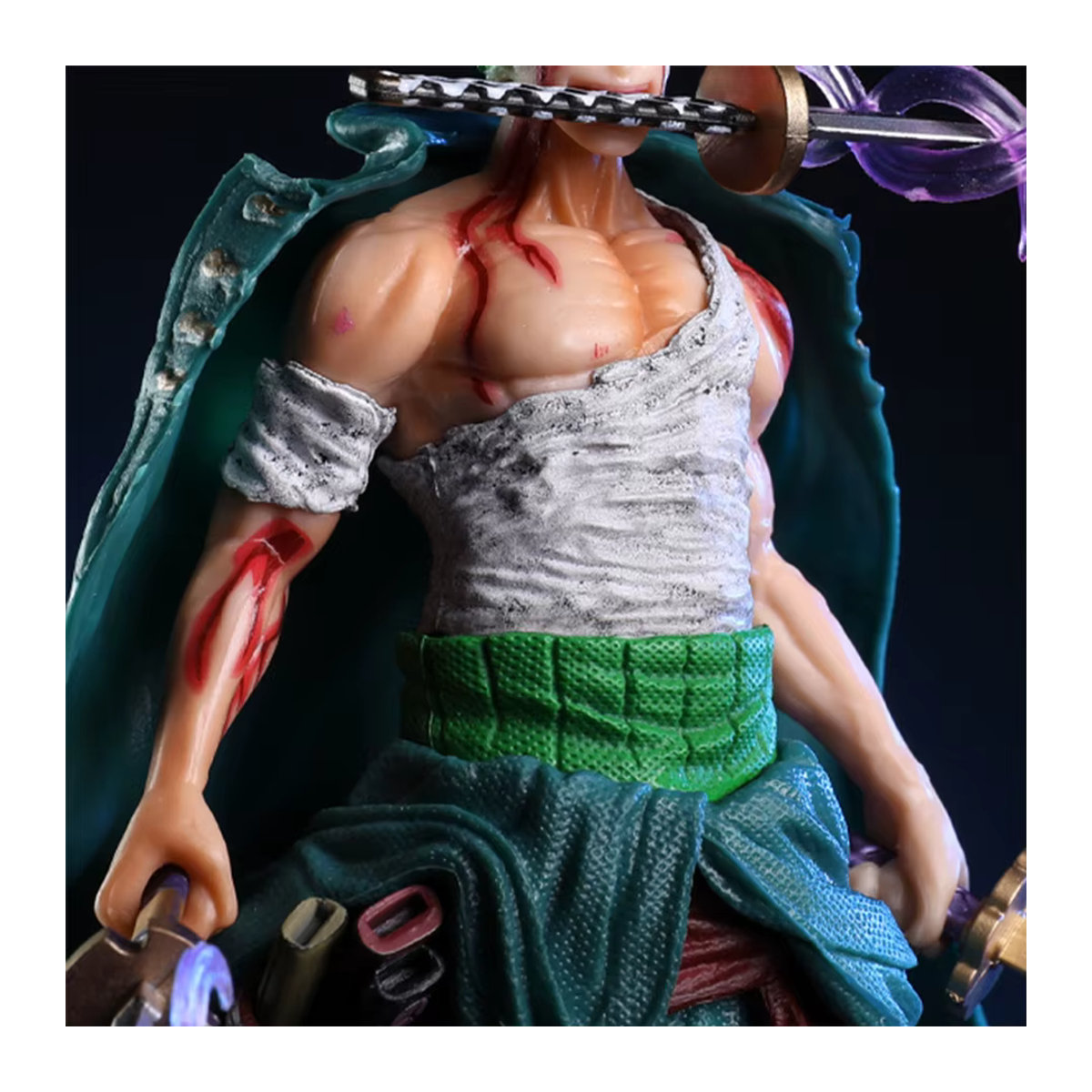 Bandai One Piece Figur Roronoa Zoro Blood Bath Stunt Version Statue, mehrfarbig, Höhe: 21 cm - Bild 2