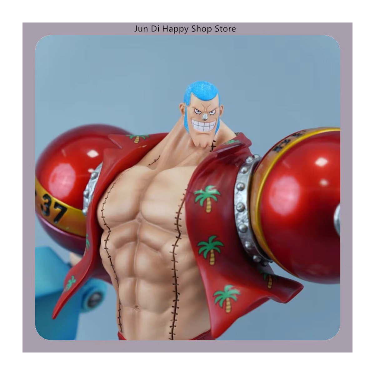 Bandai One Piece Franky Doppelkopf-Skulptur Anime-Figur in mehrfarbiger Ausführung, Höhe: 28,5 cm - Bild 3
