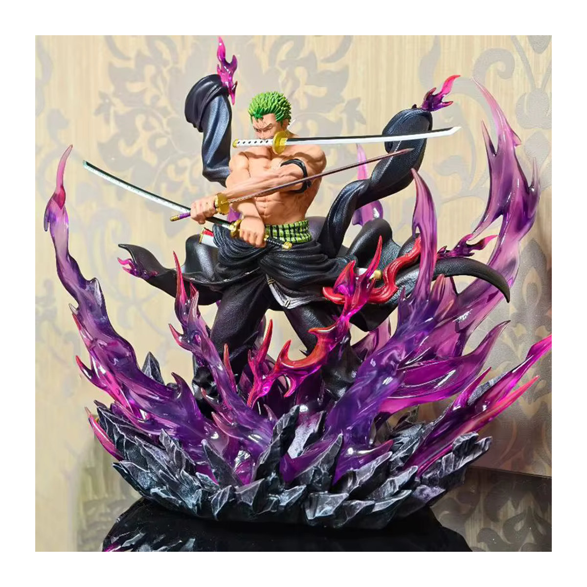 Bandai One Piece Full Range JT Statue Enraged Zoro Anime Figur aus PVC in Mehrfarbig - Bild 1