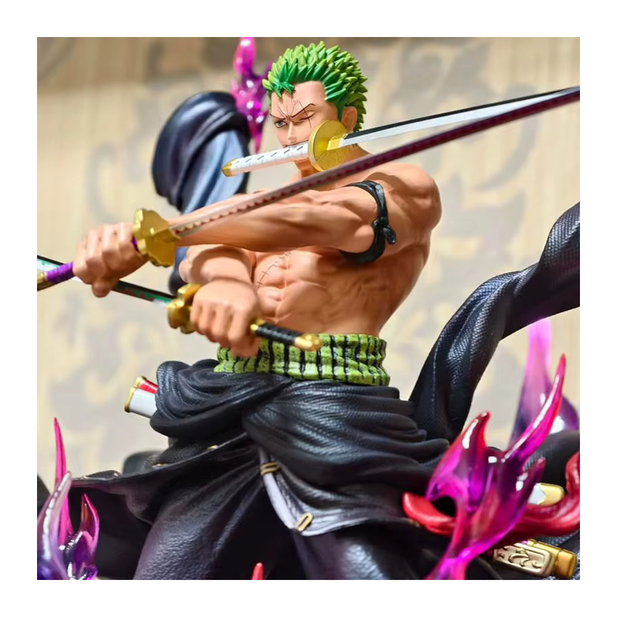 Bandai One Piece Full Range JT Statue Enraged Zoro Anime Figur aus PVC in Mehrfarbig - Bild 2