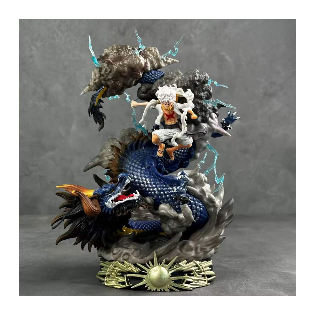 Bandai One Piece Gear 5 Ruffy Vs Kaido Anime Figur aus PVC, mehrfarbig, Höhe: 22 cm - Bild 4