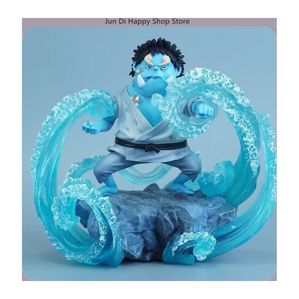 Bandai One Piece Jinbe Anime Figur Kindheit Modell Statue in Blau, Höhe: 14,5 cm - Bild 1