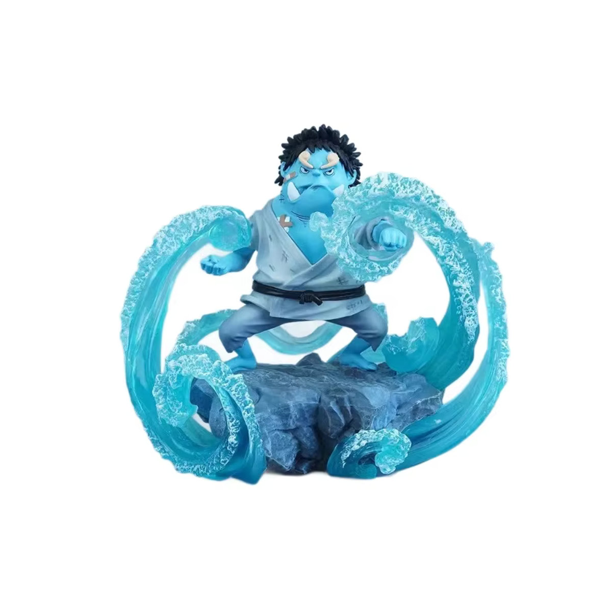 Bandai One Piece Jinbe Anime Figur Kindheit Modell Statue in Blau, Höhe: 14,5 cm - Bild 2