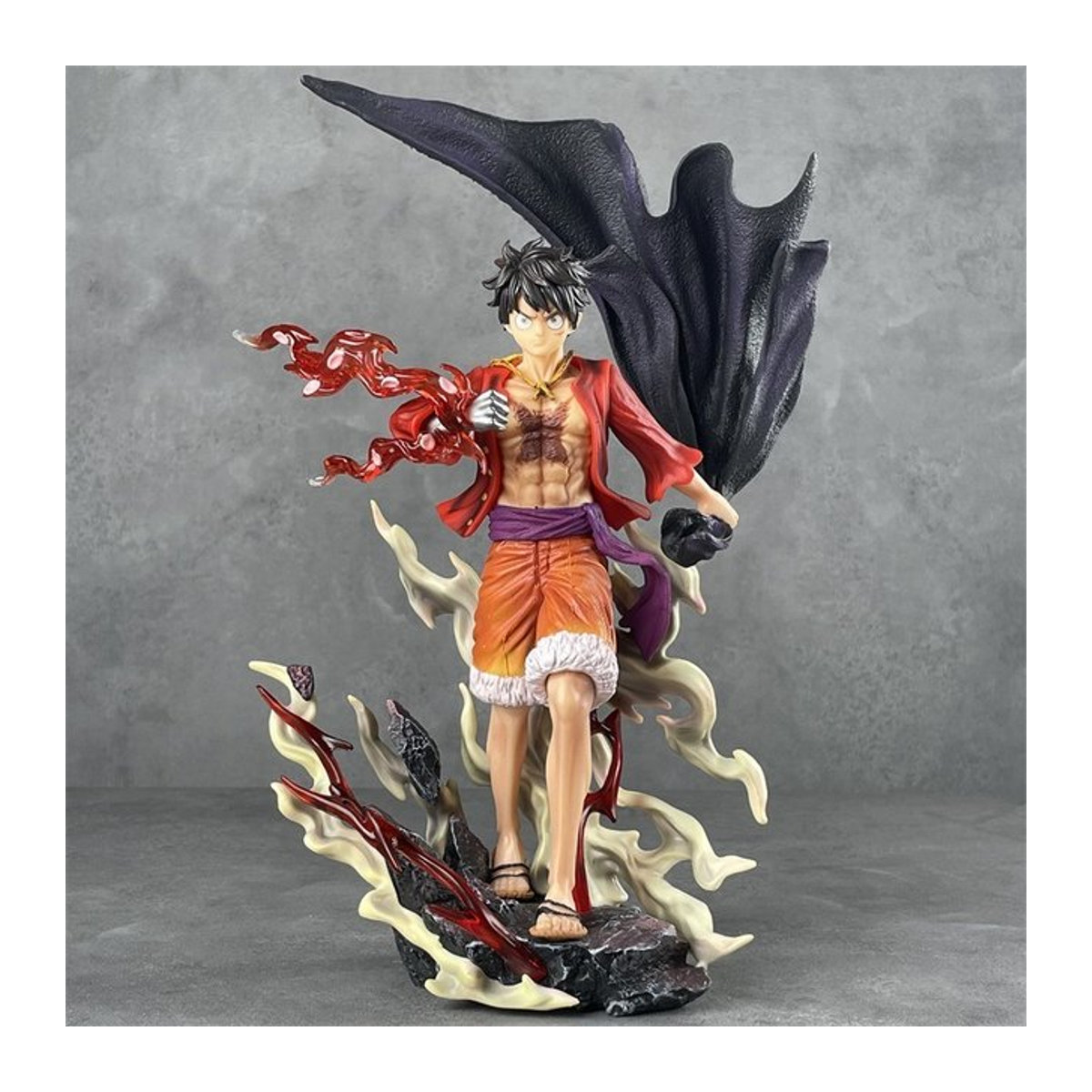 Bandai One Piece Luffy Actionfigur mit Haki Effekt, Sammlermodell aus Kunststoff, mehrfarbig, Höhe: 27 cm - Bild 1