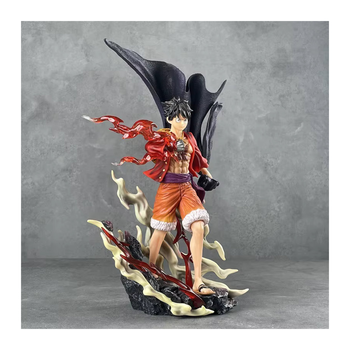 Bandai One Piece Luffy Actionfigur mit Haki Effekt, Sammlermodell aus Kunststoff, mehrfarbig, Höhe: 27 cm - Bild 2