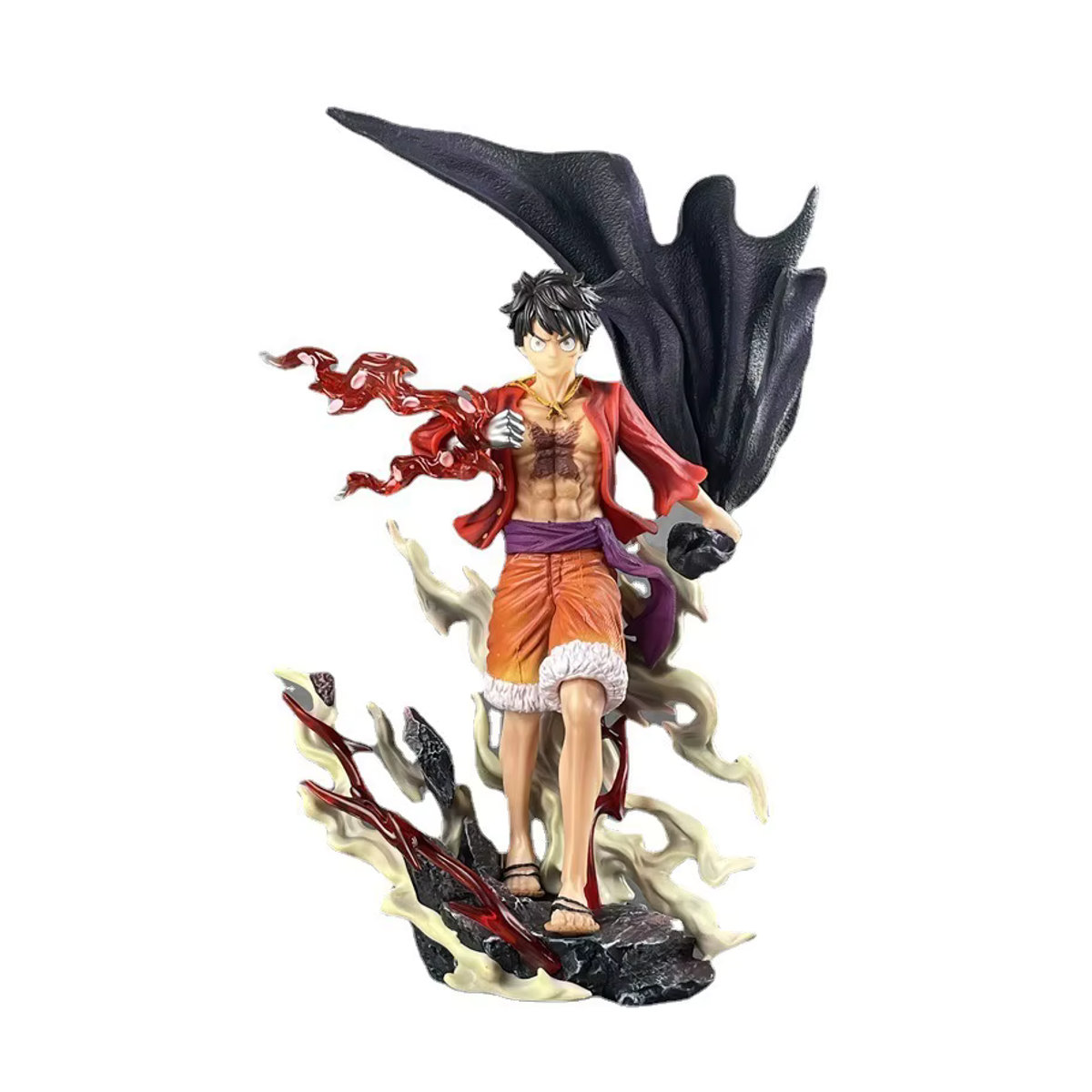 Bandai One Piece Luffy Actionfigur mit Haki Effekt, Sammlermodell aus Kunststoff, mehrfarbig, Höhe: 27 cm - Bild 4