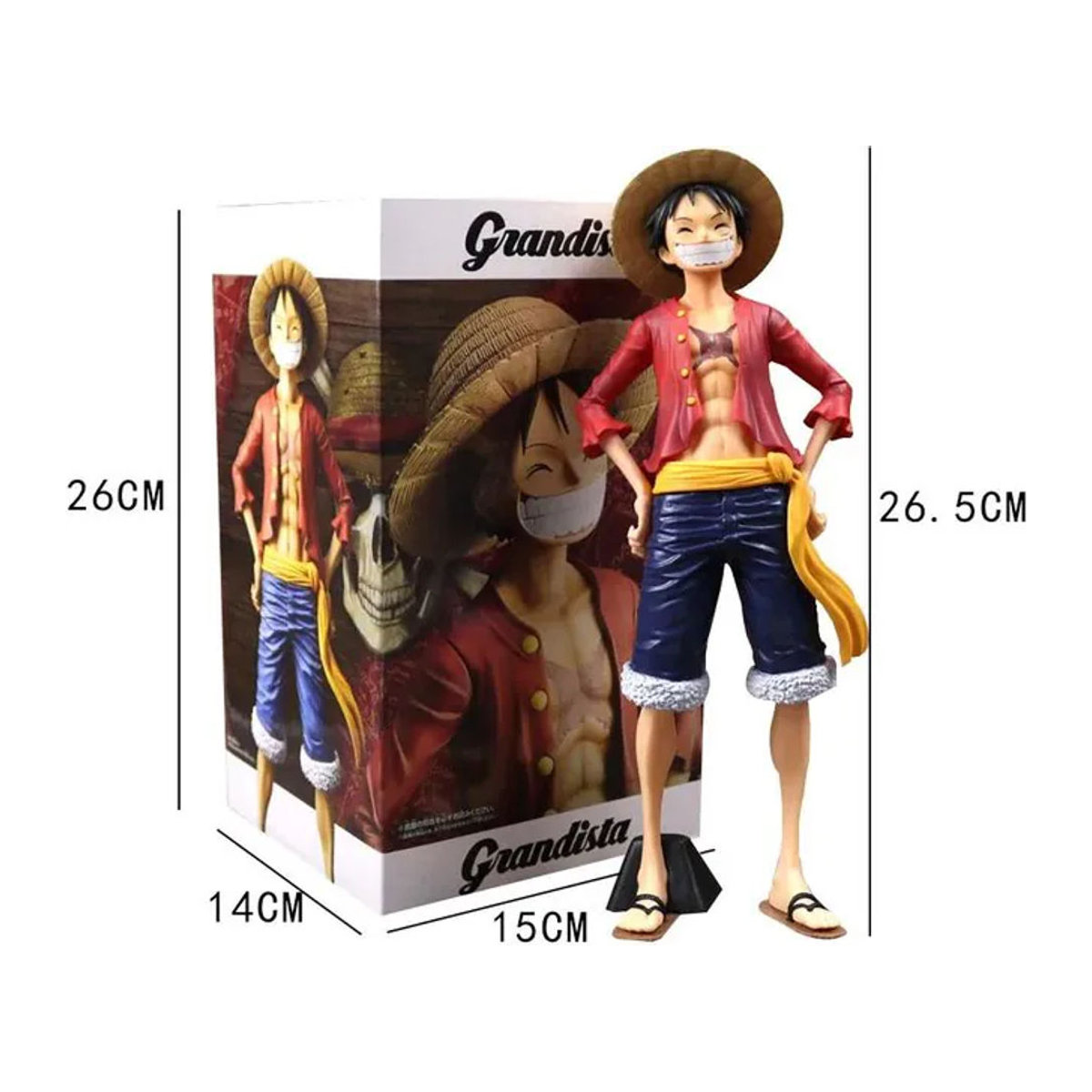 Bandai One Piece Luffy Gear 5 Sonnengott Nika Actionfigur aus PVC, mehrfarbig, Höhe: 27 cm - Bild 1