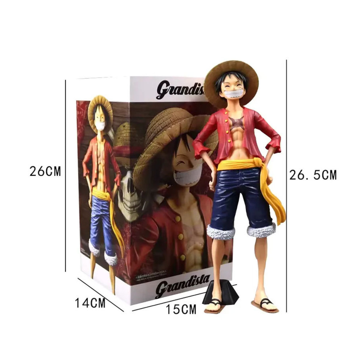 Bandai One Piece Luffy Gear 5 Sonnengott Nika Actionfigur aus PVC, mehrfarbig, Höhe: 27 cm - Bild 7