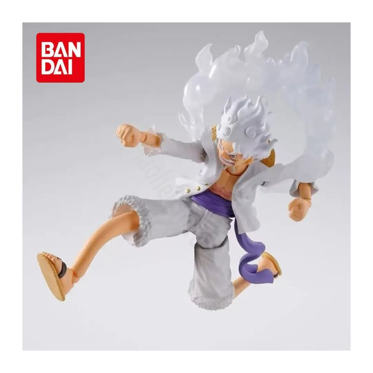 Bandai One Piece Luffy Gear Fifth Sun God Nika Actionfigur aus weißem Kunststoff - Bild 1
