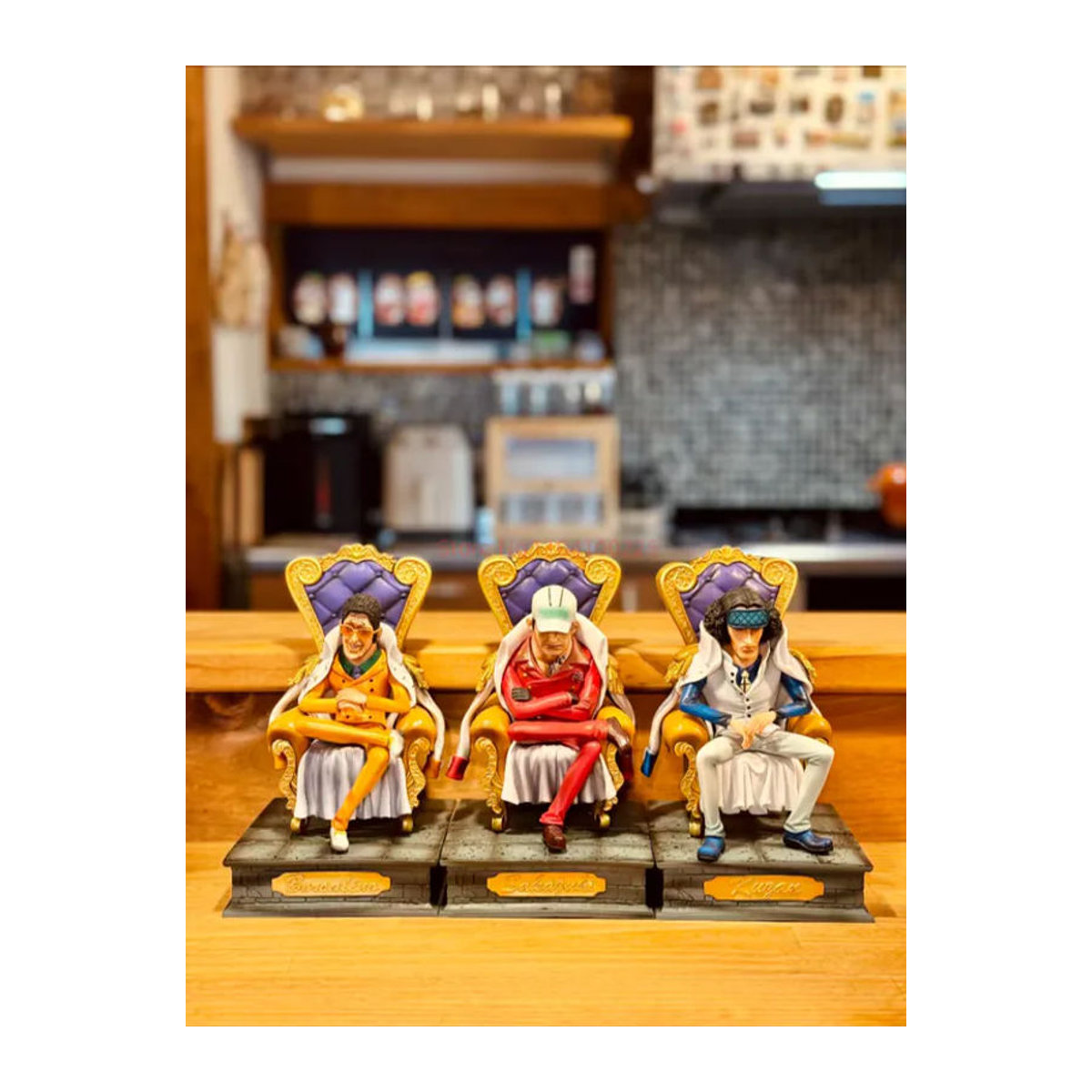 Bandai One Piece Marine-Admiral Actionfigur Sakazuki Borsalino Garp Issho als dekoratives Modell aus Kunststoff, mehrfarbig - Bild 3