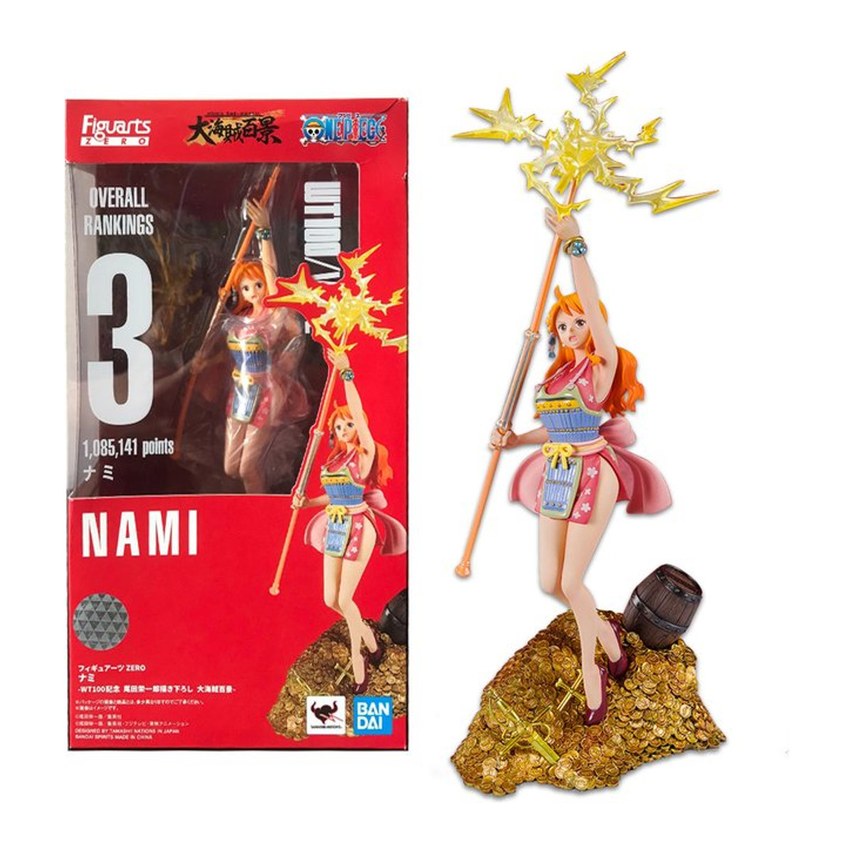 Bandai One Piece Nami Figur mit Magic Weather Wand WT100 Modell in Mehrfarbig - Bild 1