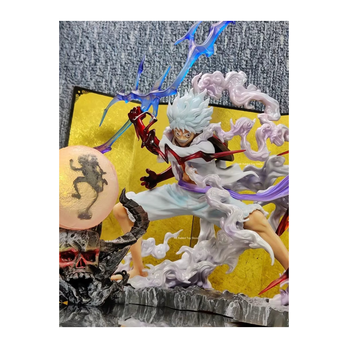 Bandai One Piece Nica Lightning Luffy Action Figur Modell Statue, Höhe: 25 cm, mehrfarbig - Bild 3