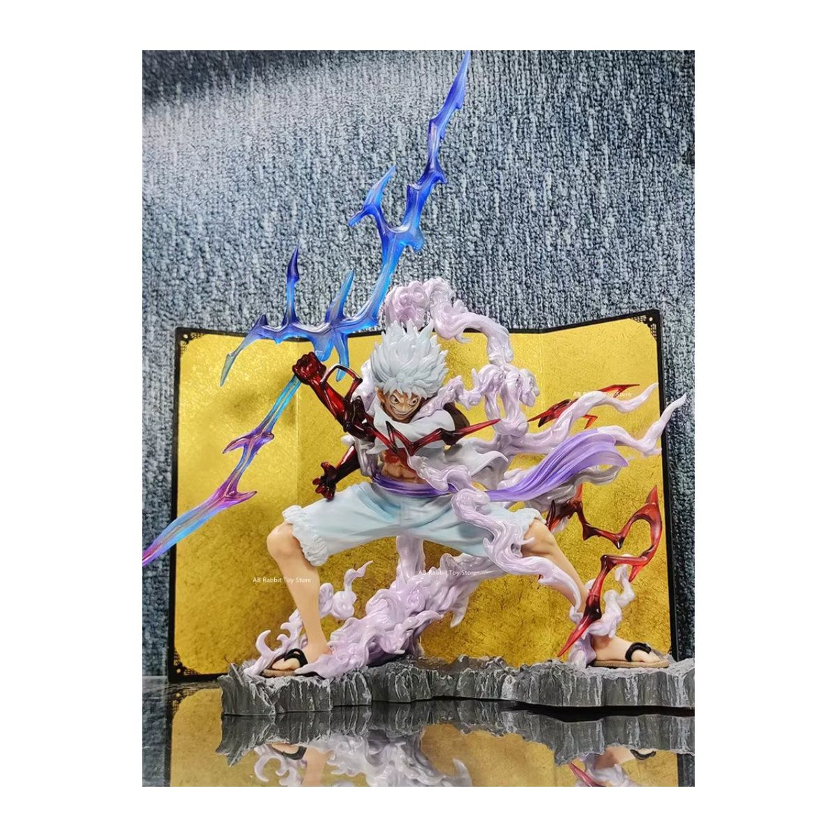 Bandai One Piece Nica Lightning Luffy Action Figur Modell Statue, Höhe: 25 cm, mehrfarbig - Bild 4