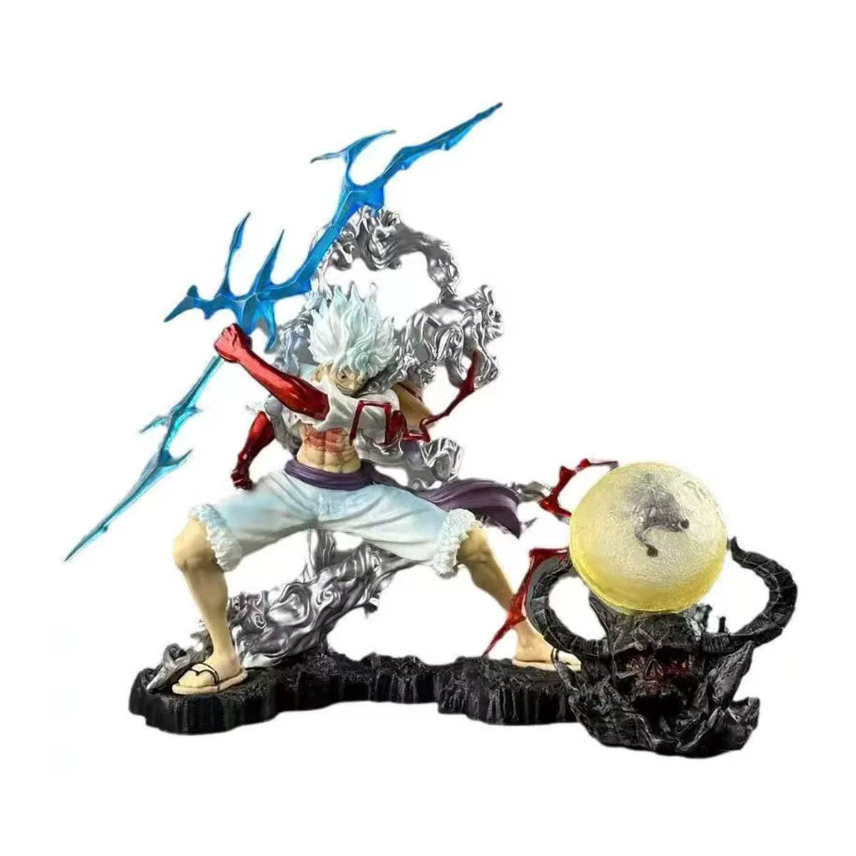 Bandai One Piece Nica Lightning Luffy Action Figur Modell Statue, Höhe: 25 cm, mehrfarbig - Bild 6