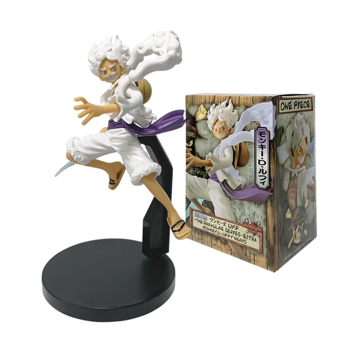 Bandai One Piece Nika Luffy Erwachen des Sonnengottes Anime Figur aus Kunststoff, weiß, Höhe: 17,5 cm - Bild 1