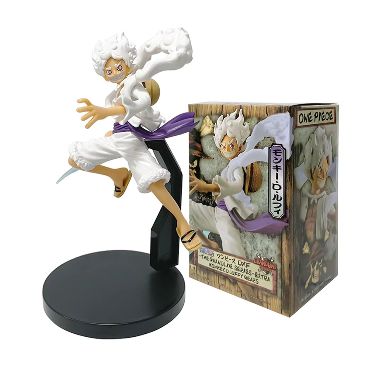 Bandai One Piece Nika Monkey D. Ruffy Actionfigur aus Kunststoff, weiß, Höhe: 18 cm - Bild 6