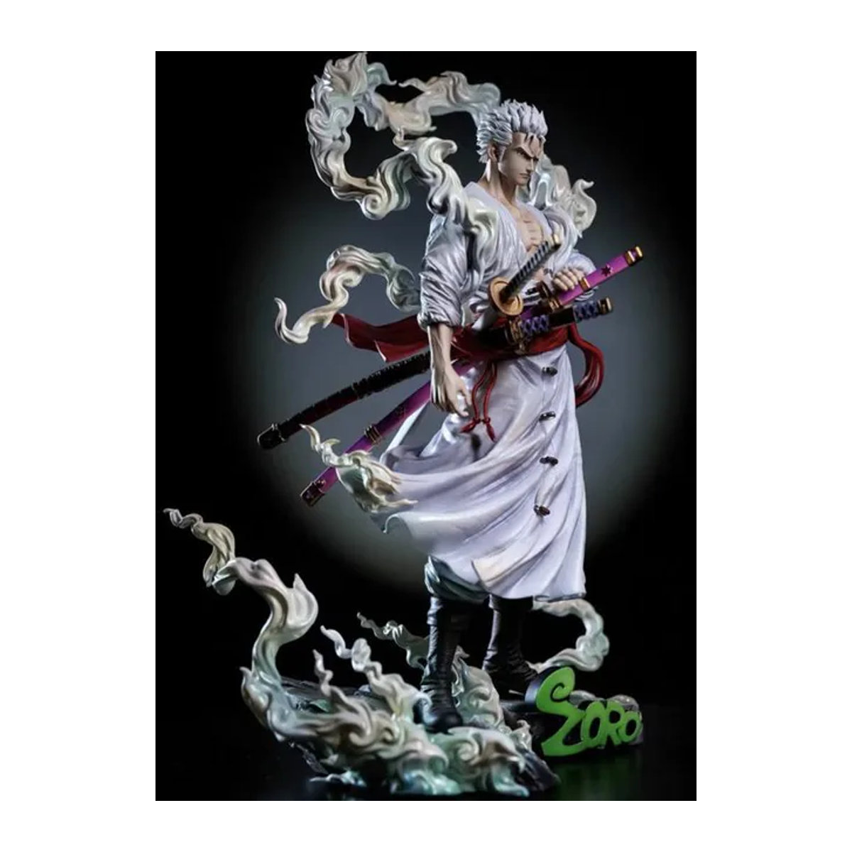 Bandai One Piece Nika Zoro Doppelkopf Anime Figur aus Kunststoff, mehrfarbig, Höhe: 28 cm - Bild 1