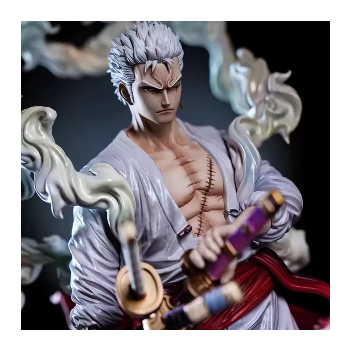 Bandai One Piece Nika Zoro Doppelkopf Anime Figur aus Kunststoff, mehrfarbig, Höhe: 28 cm - Bild 2