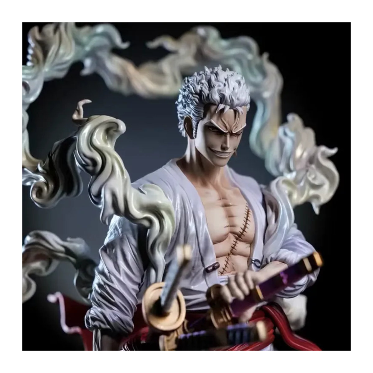 Bandai One Piece Nika Zoro Doppelkopf Anime Figur aus Kunststoff, mehrfarbig, Höhe: 28 cm - Bild 3