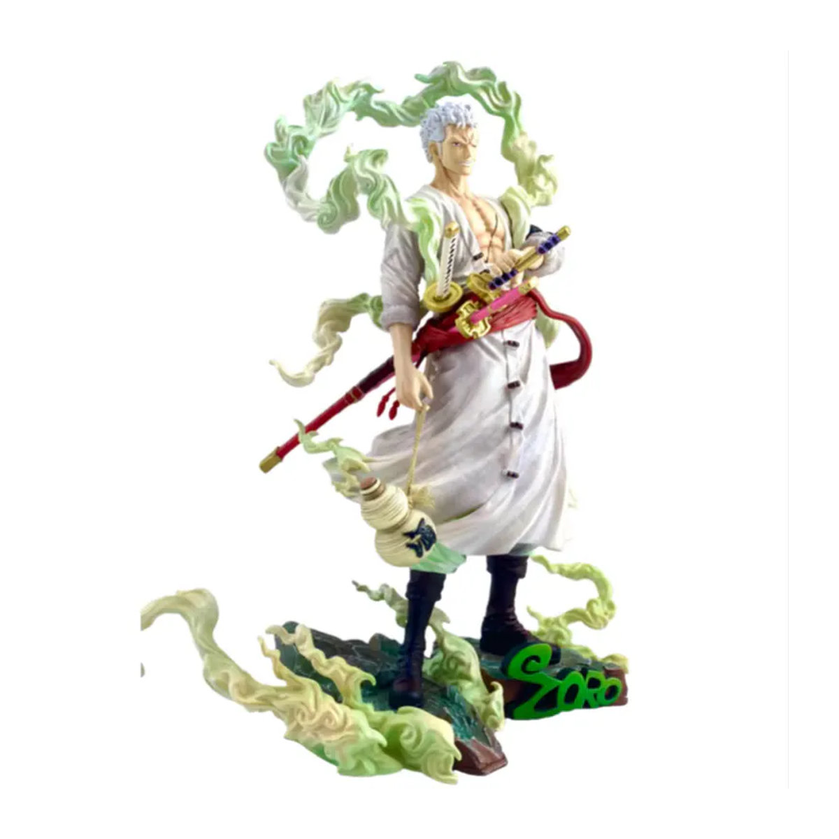 Bandai One Piece Nika Zoro Doppelkopf Anime Figur aus Kunststoff, mehrfarbig, Höhe: 28 cm - Bild 6