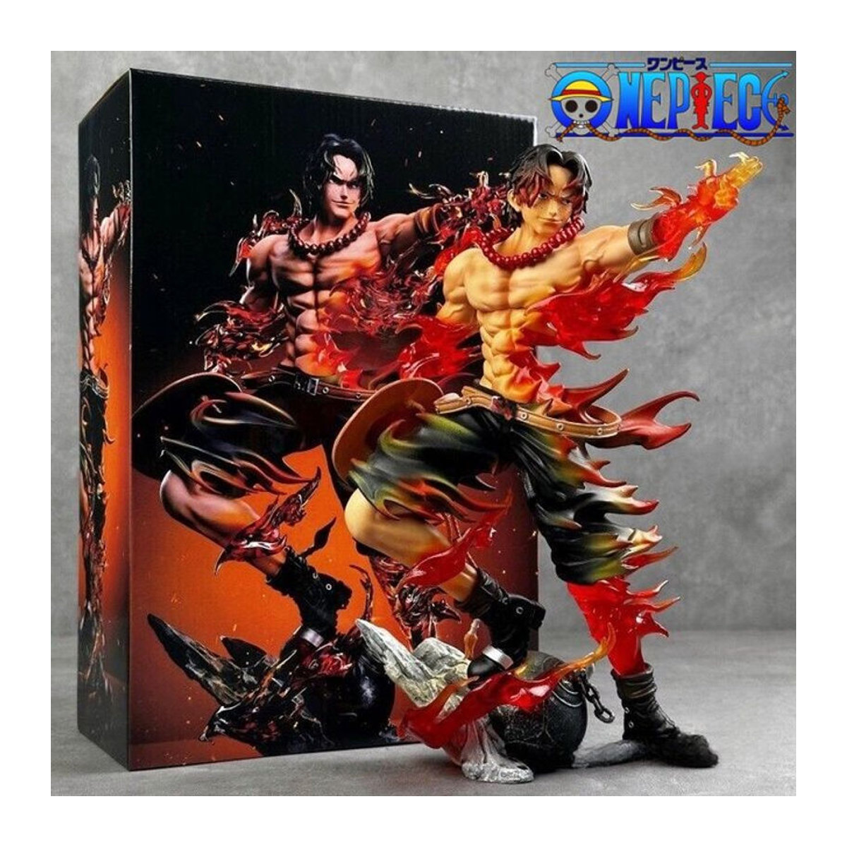 Bandai One Piece Portgas D. Ace Actionfigur aus PVC als stehende Statue in Mehrfarbig - Bild 1