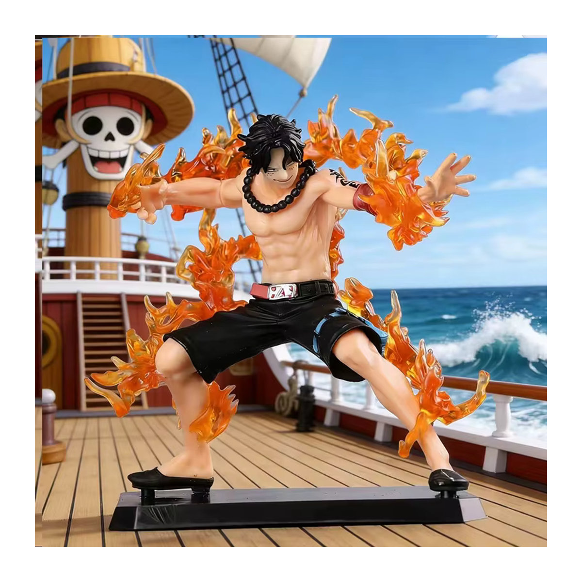 Bandai One Piece Portgas D. Ace Actionfigur aus PVC, mehrfarbiges Sammlerstück für Fans - Bild 2