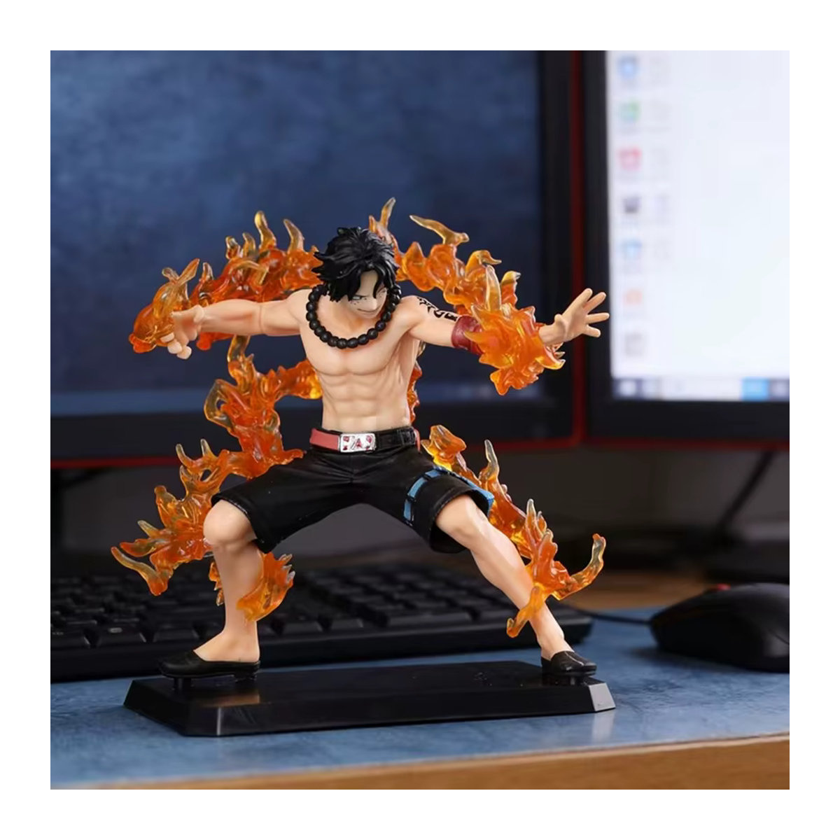 Bandai One Piece Portgas D. Ace Actionfigur aus PVC, mehrfarbiges Sammlerstück für Fans - Bild 3