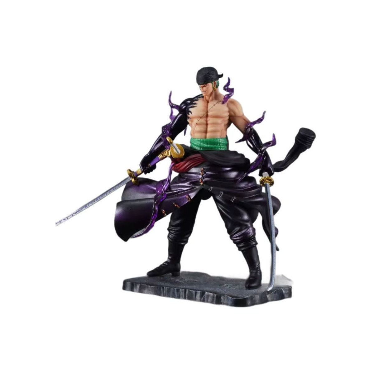 Bandai One Piece Roronoa Zoro Actionfigur mit Himmel-Malerei aus Kunststoff, mehrfarbig, Desktop-Dekoration und Sammlermodell - Bild 2