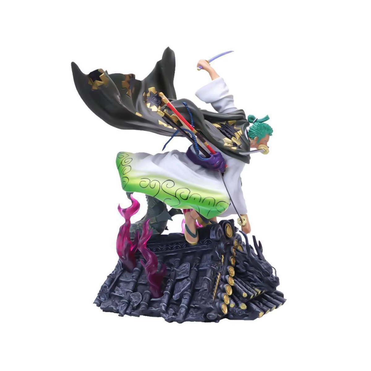 Bandai One Piece Roronoa Zoro Anime Action Figur aus PVC, mehrfarbig, Höhe: 22 cm - Bild 2