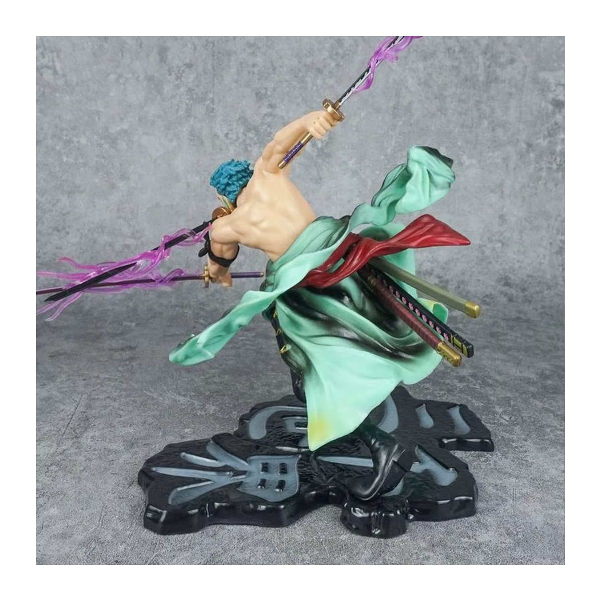 Bandai One Piece Roronoa Zoro Anime Actionfigur aus PVC, mehrfarbig, Höhe: 10 cm - Bild 5