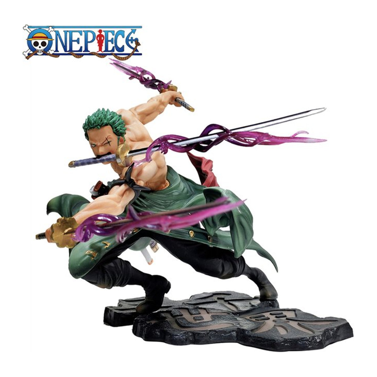 Bandai One Piece Roronoa Zoro Anime Figur aus PVC, mehrfarbig, Höhe: 10 cm - Bild 1