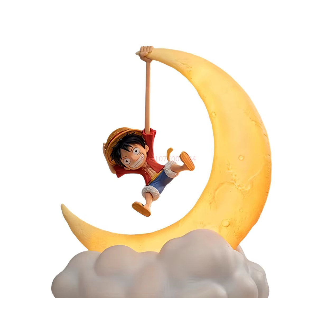 Bandai One Piece Ruffy Anime Nachtlicht mit magnetischer Steuerung als Desktop Dekoration in Gelb - Bild 5
