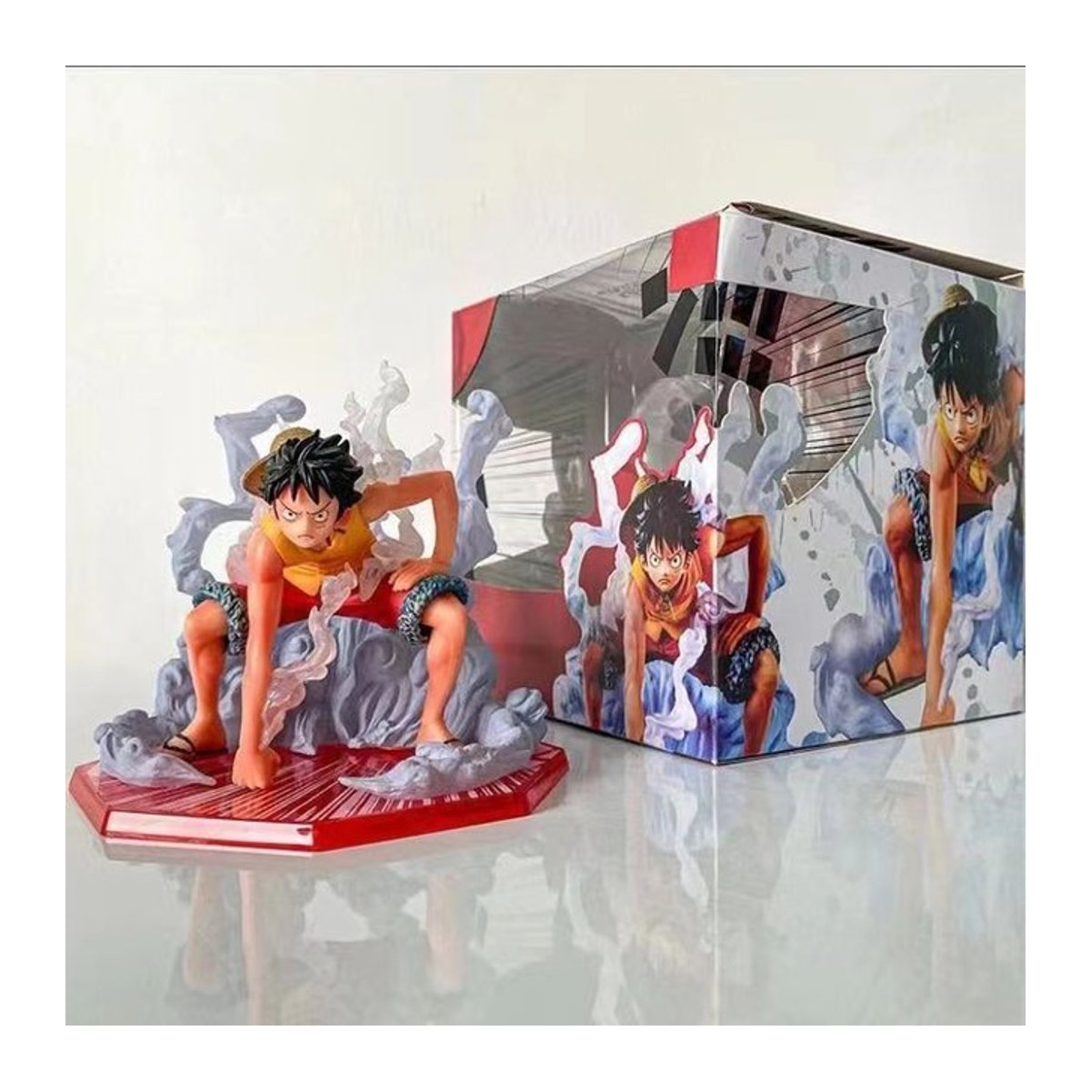 Bandai One Piece Ruffy Figur Zweite Gang Schlacht Szene aus Kunststoff, mehrfarbig - Bild 1